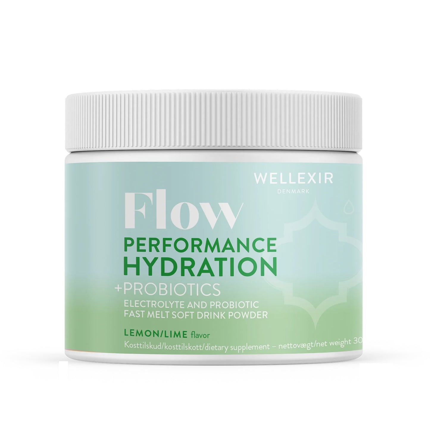 Rehydration salts with electrolytes, vitamins and probiotics - lemon and lime - 300g, 60 servings
