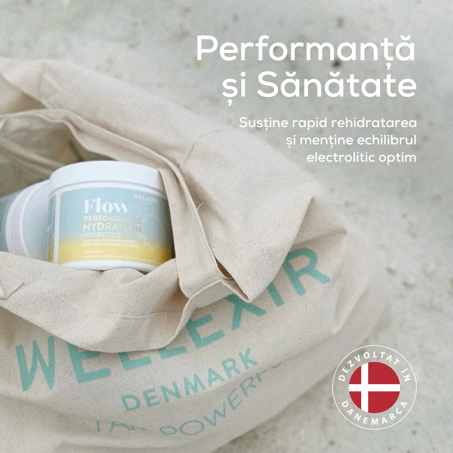 Săruri de rehidratare cu electroliți, vitamine si probiotice - ananas și lămâie - 300g, 60 porții