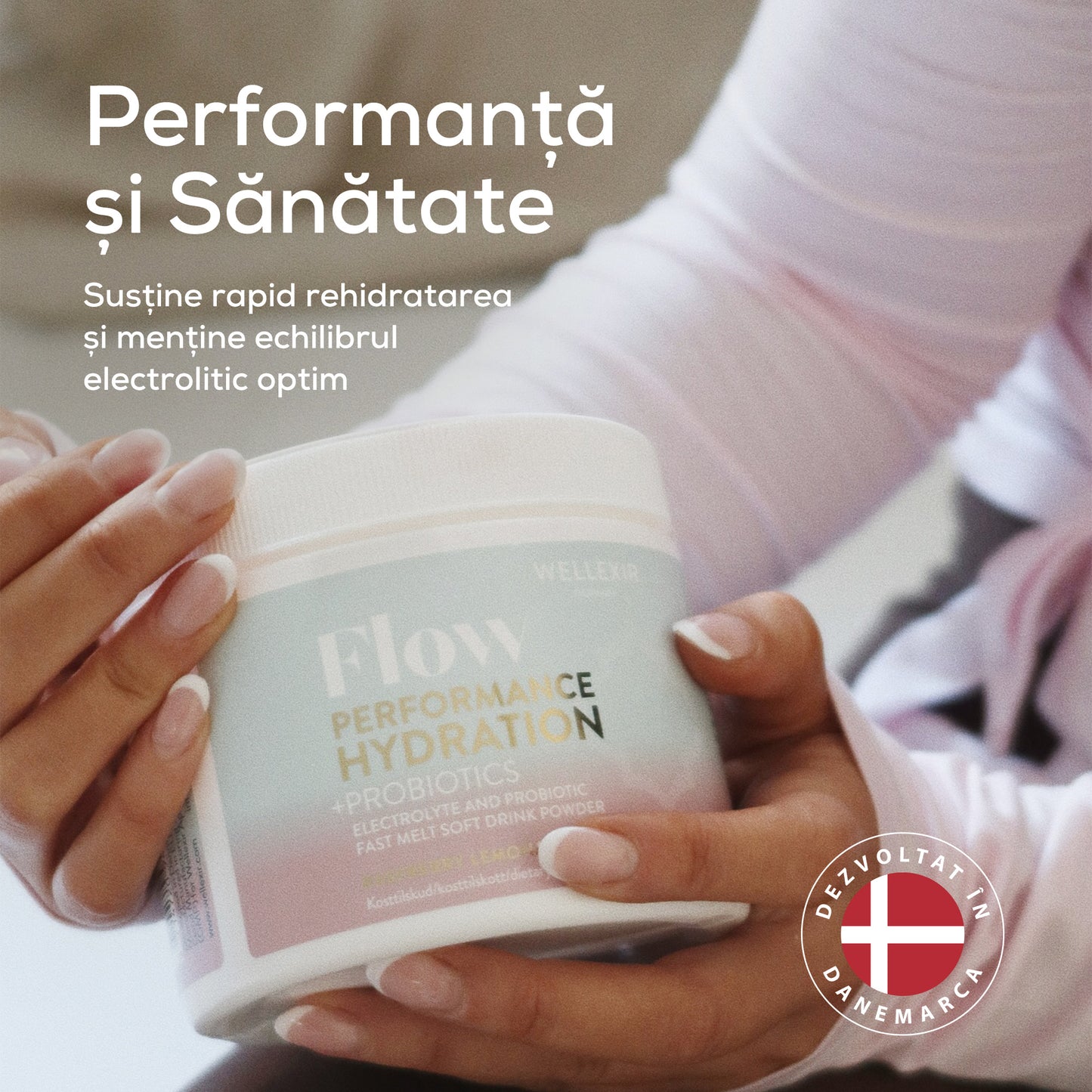Săruri de rehidratare cu electroliți, vitamine si probiotice - limonadă de zmeură - 300g, 60 porții