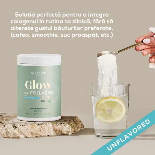 Colagen Hidrolizat - Glow Pure Collagen – fără arome adăugate - 300g, 60 porții