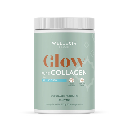 Hydrolyzed Collagen - Glow Pure Collagen - no added flavors - 300g, 60 servings