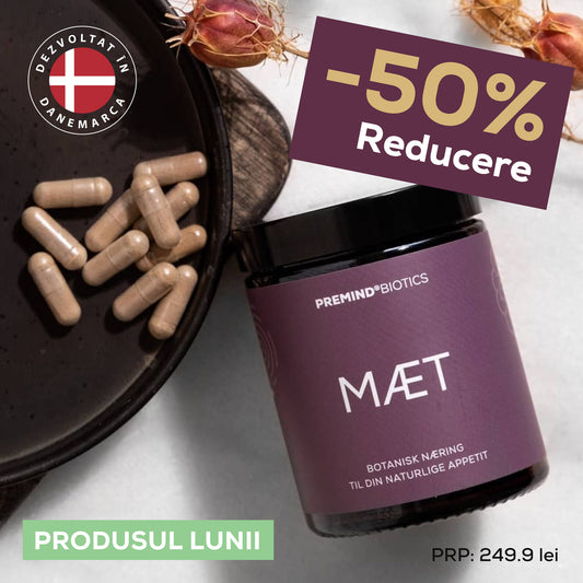 Prebiotice MÆT – Supliment alimentar pentru controlul al apetitului și suport pentru pierderea în greutate